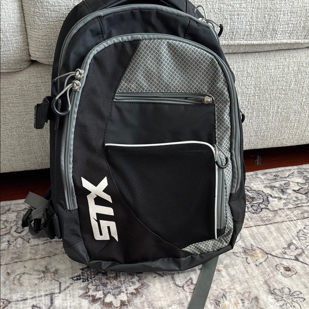 Black and Gray Men's Backpack - Durable Everyday Bag